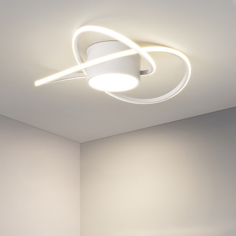 White Flush Mount Lighting Modernism Metal Ceiling Light for Home