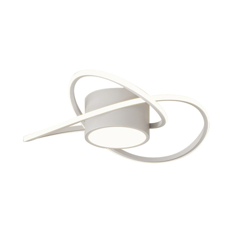 White Flush Mount Lighting Modernism Metal Ceiling Light for Home