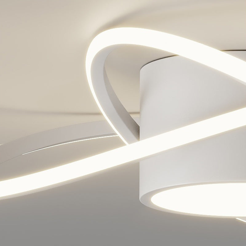 White Flush Mount Lighting Modernism Metal Ceiling Light for Home