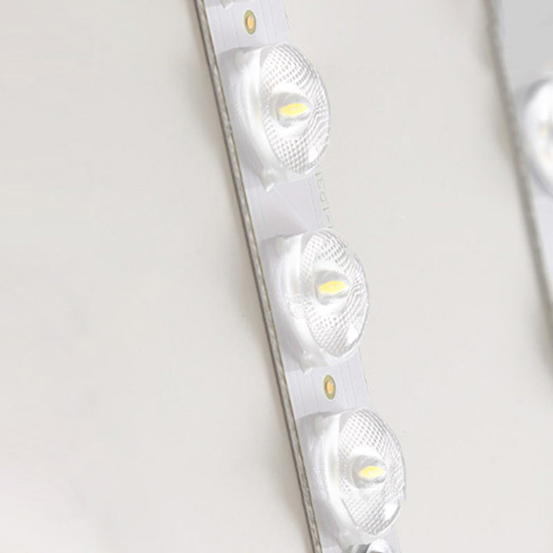 Modernism Metal Ceiling Light White/Black Flush Mount Lighting for Foyer