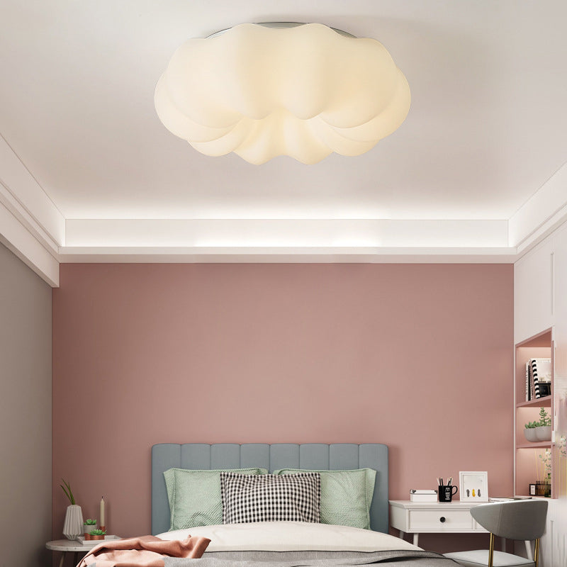 White Flush Mount Lighting Modernism Metal Ceiling Light for Hallway