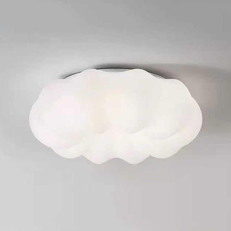 White Flush Mount Lighting Modernism Metal Ceiling Light for Hallway