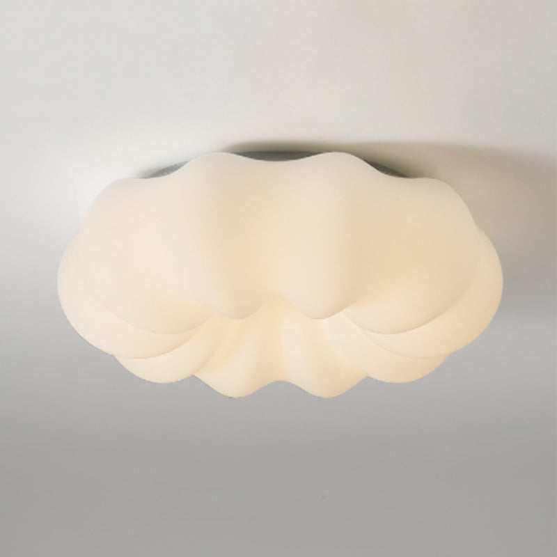 White Flush Mount Lighting Modernism Metal Ceiling Light for Hallway