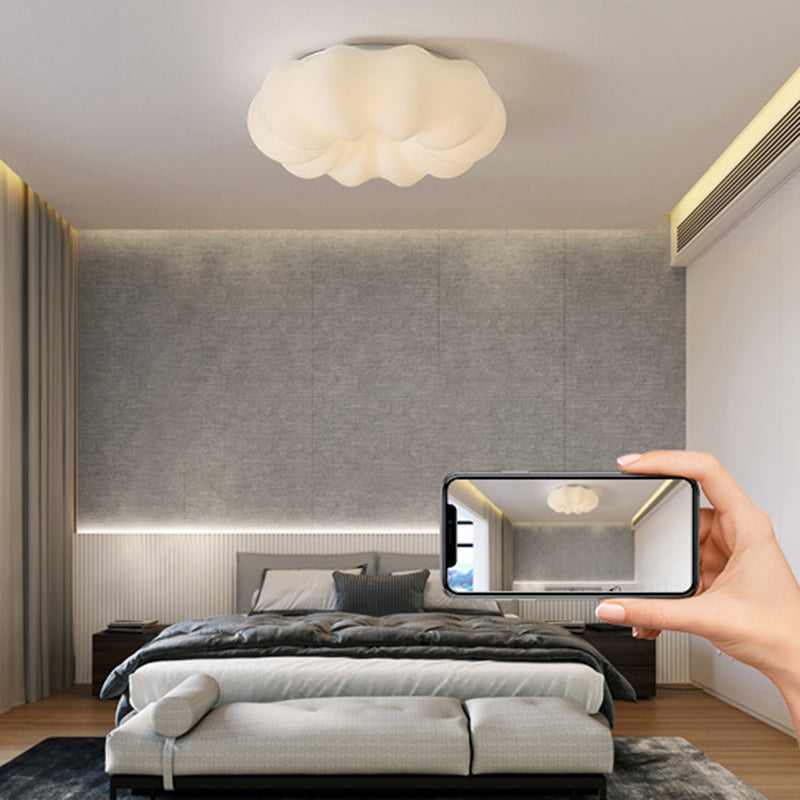 White Flush Mount Lighting Modernism Metal Ceiling Light for Hallway