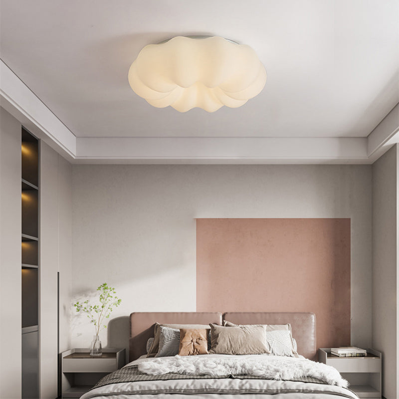 White Flush Mount Lighting Modernism Metal Ceiling Light for Hallway