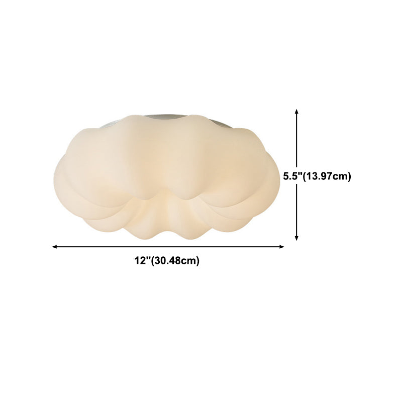 White Flush Mount Lighting Modernism Metal Ceiling Light for Hallway