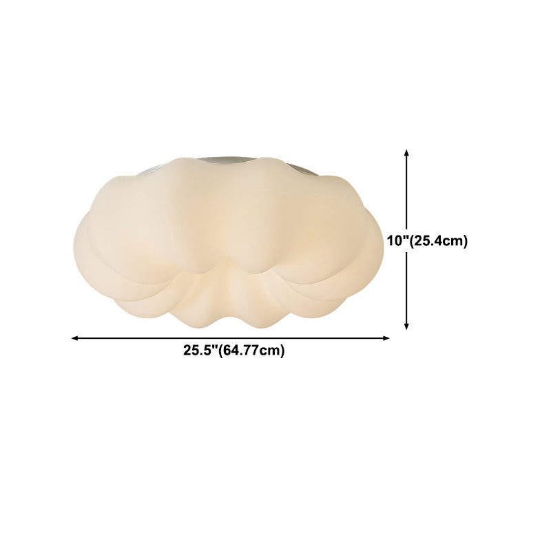 White Flush Mount Lighting Modernism Metal Ceiling Light for Hallway