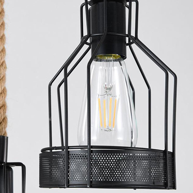 Linear Island Lighting Retro Style Wood Chandelier Lights for Bar