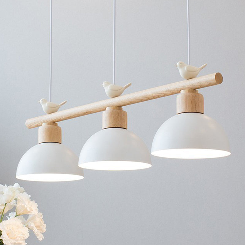 Kids Bowl Suspension Pendant Metal 3 Lights Cluster Pendant Light