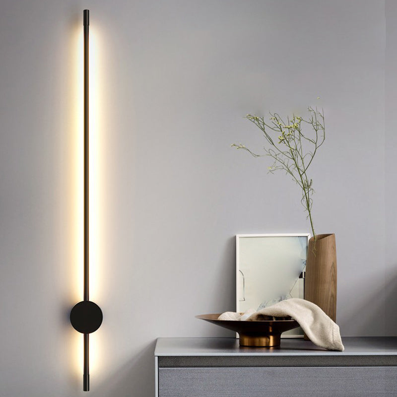 1 Light Linear Wall Light Modern Metal Wall Sconce for Bedroom