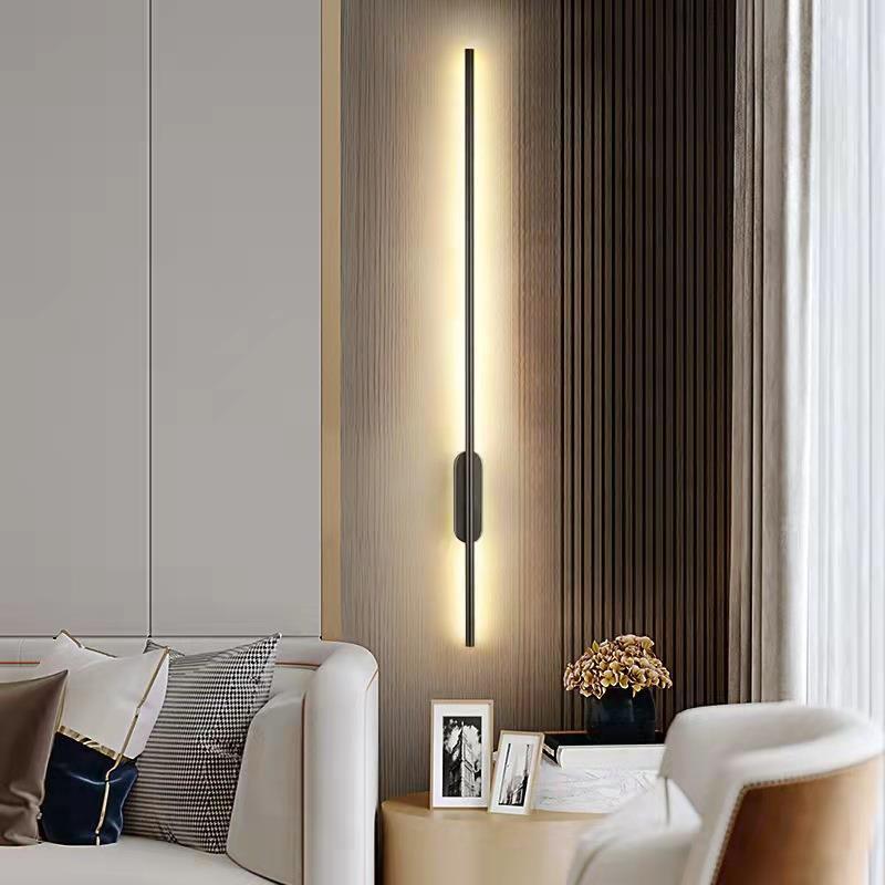 Metal Linear Sconces Indoor Contemporary 1 Light Wall Light Fixture for Bedroom