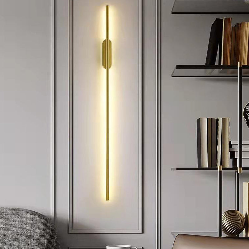 Metal Linear Sconces Indoor Contemporary 1 Light Wall Light Fixture for Bedroom