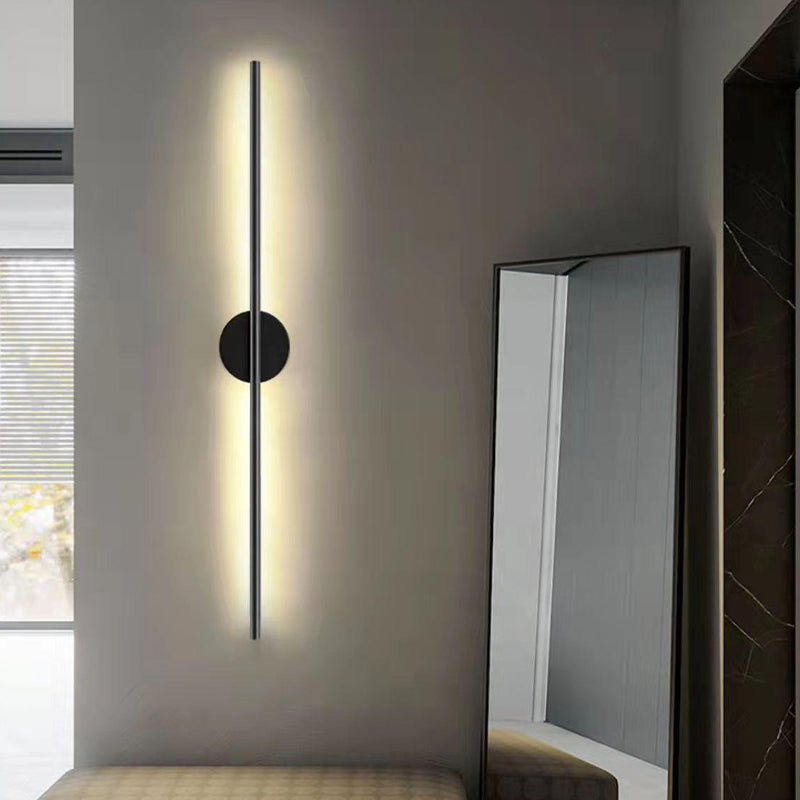 Metal Linear Sconces Indoor Contemporary 1 Light Wall Light Fixture for Bedroom
