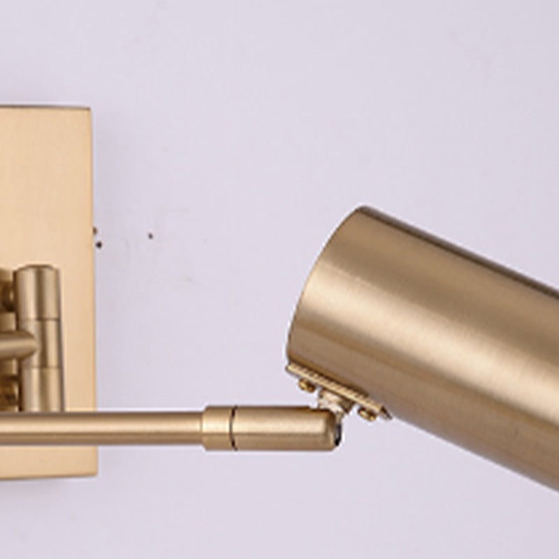 Modern Style Curved Arm Shape Wall Sconce Ceramic 1 Sconce Light in Gold / Black