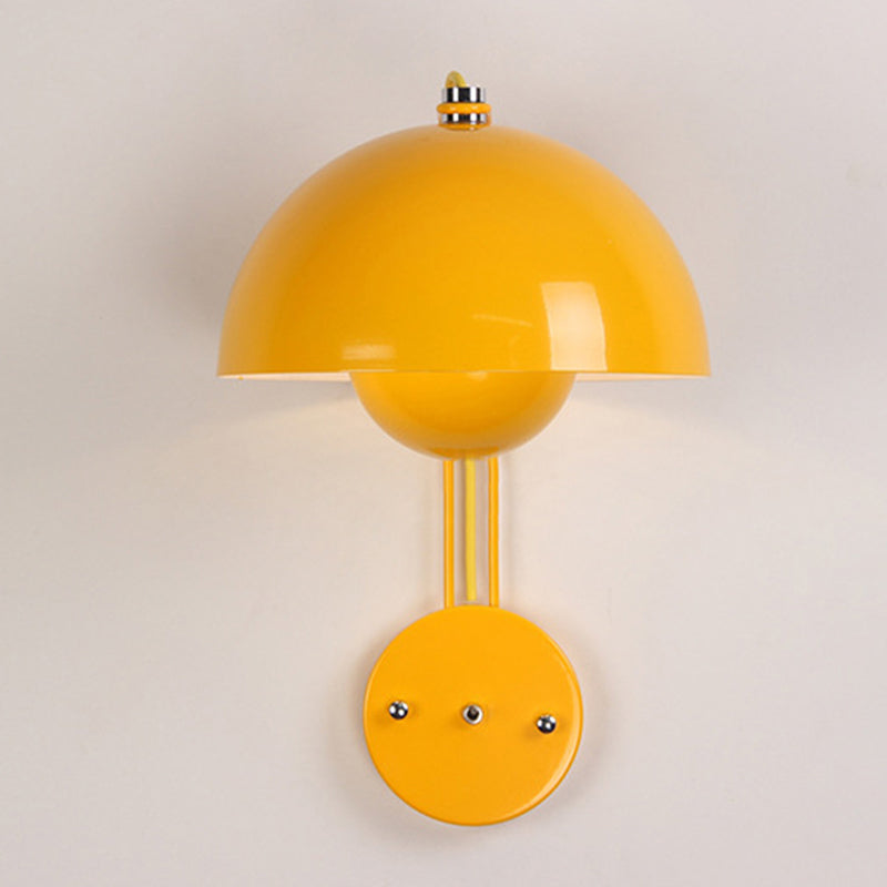 Modern Dome Wall Sconce Lighting Metal 1-Light Wall Sconces for Living Room