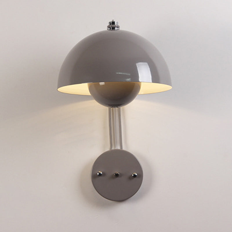 Modern Dome Wall Sconce Lighting Metal 1-Light Wall Sconces for Living Room