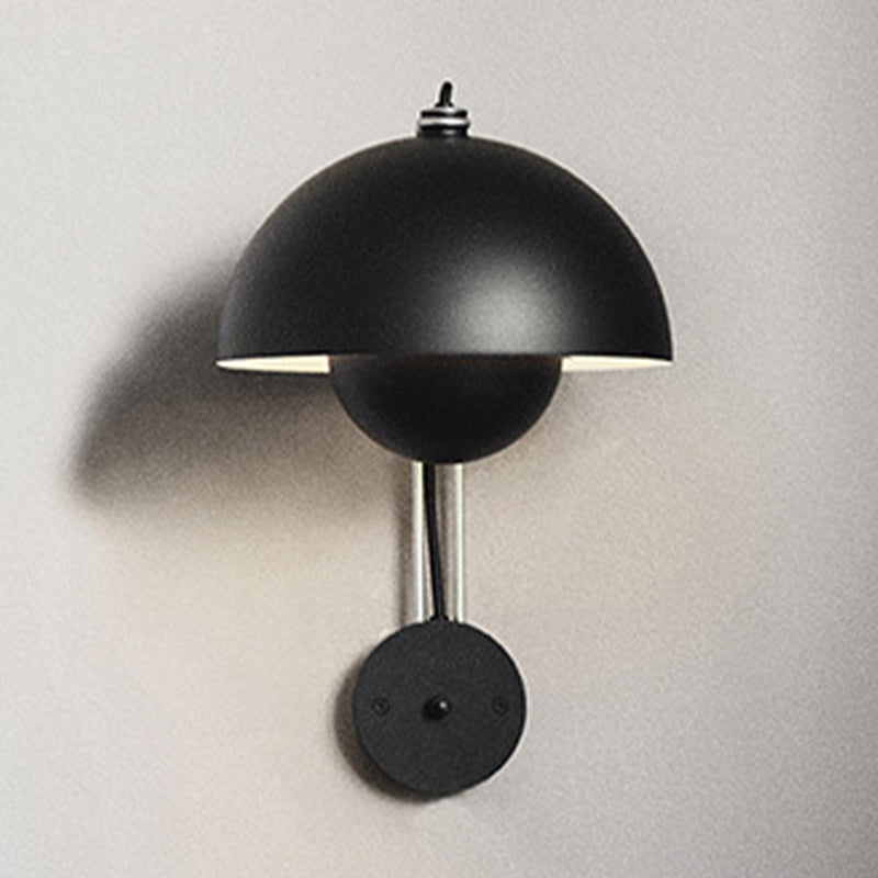 Modern Dome Wall Sconce Lighting Metal 1-Light Wall Sconces for Living Room