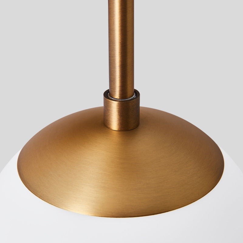 Contemporary Vanity Light Simple Glass Ball Shade Wall Light Sconce for Bathroom
