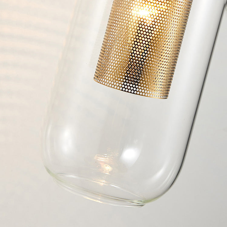 Industrial Glass Vanity Light Minimalist Wall Light Sconce for Bathroom