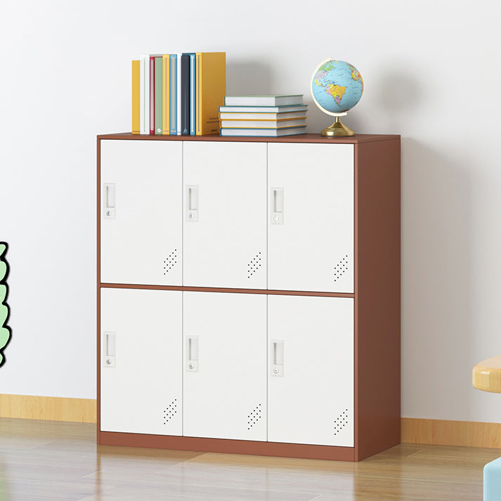 Contemporary Hinged Storage Cabinet Steel Non-Hanging Armoire