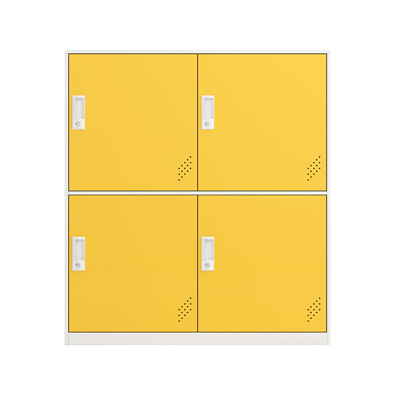 Contemporary Hinged Storage Cabinet Steel Non-Hanging Armoire