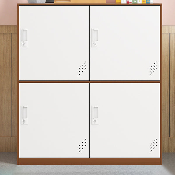 Contemporary Hinged Storage Cabinet Steel Non-Hanging Armoire