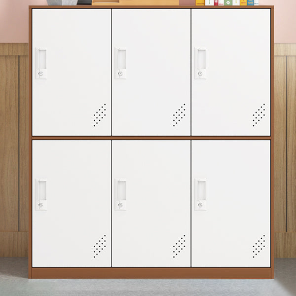 Contemporary Hinged Storage Cabinet Steel Non-Hanging Armoire