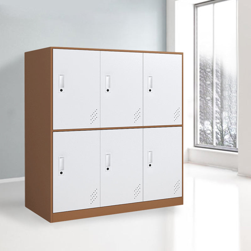 Non-Hanging Armoire Contemporary Steel Storage Cabinet for Home