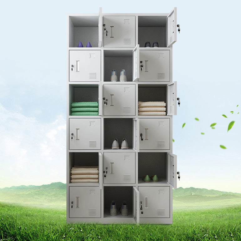 Steel Wardrobe Cabinet Contemporary Hinged Wardrobe Armoire for Home