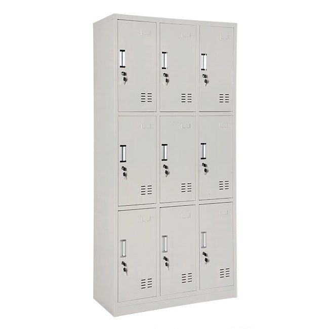 Gray Hinged Wardrobe Closet Contemporary Steel Wardrobe Cabinet