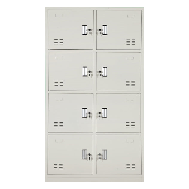 Gray Hinged Wardrobe Closet Contemporary Steel Wardrobe Cabinet