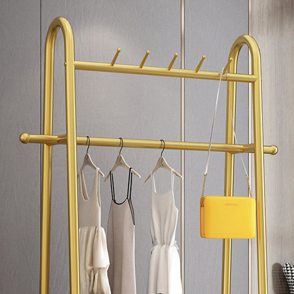 Industrial Style Coat Rack Metallic Free Standing Hooks Design Coat Rack