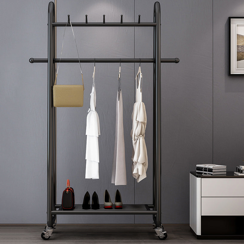Industrial Style Coat Rack Metallic Free Standing Hooks Design Coat Rack