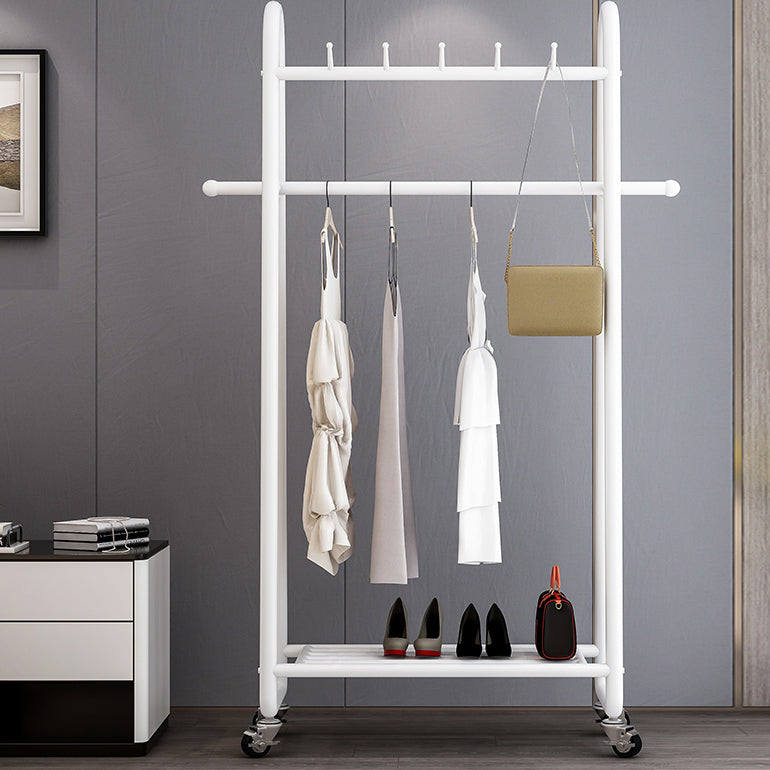 Industrial Style Coat Rack Metallic Free Standing Hooks Design Coat Rack