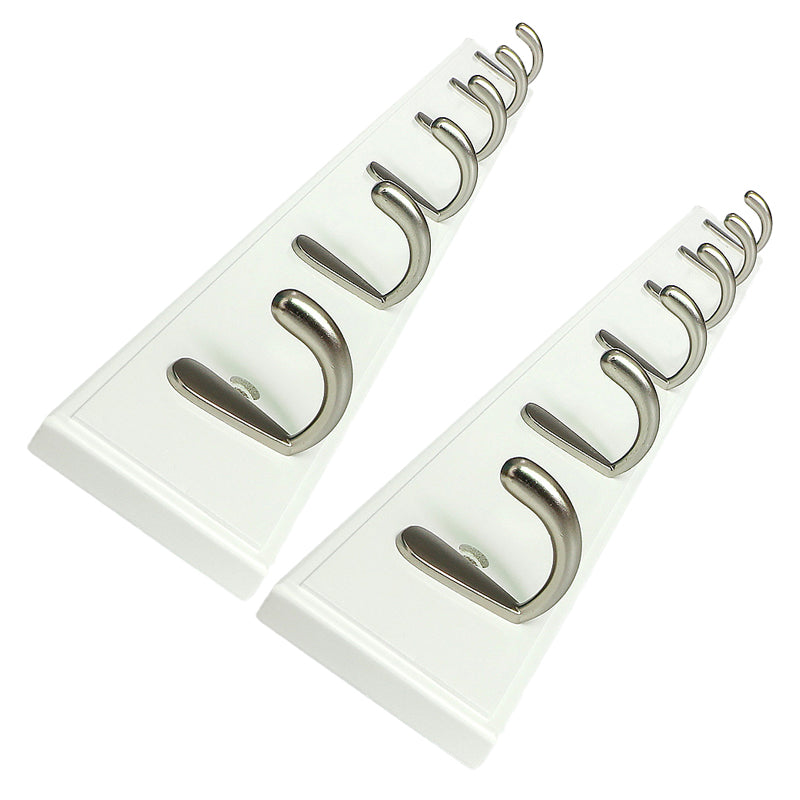 Modern Wood Coat Rack Wall-Mounted with Hooks Entry Hall Tree