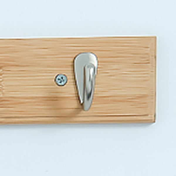 Modern Wood Coat Rack Wall-Mounted with Hooks Entry Hall Tree