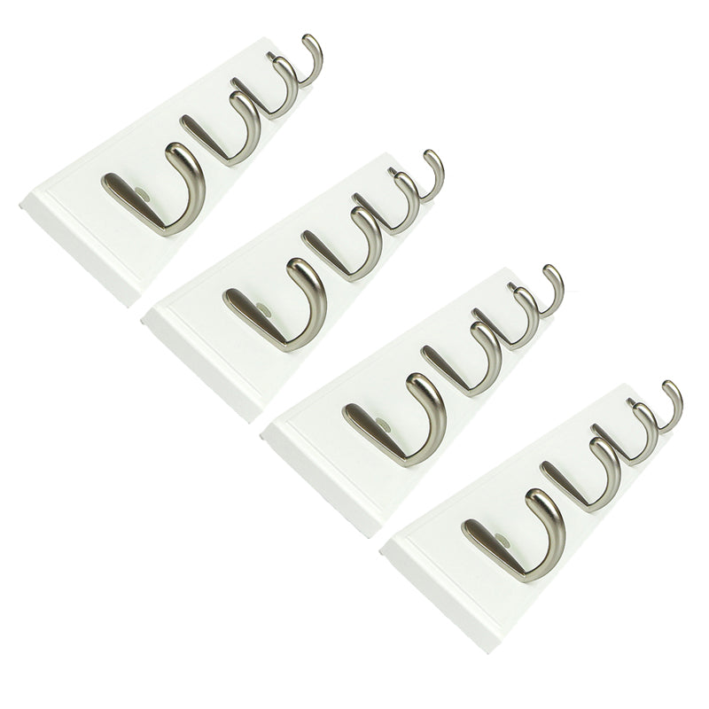 Modern Wood Coat Rack Wall-Mounted with Hooks Entry Hall Tree