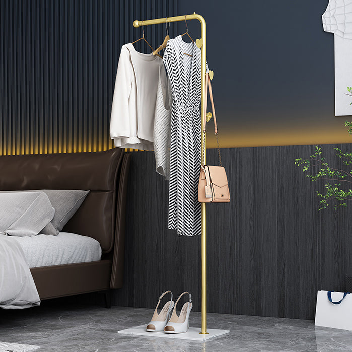 Contemporary Coat Rack Metal Framed with 3 Hooks Entry Hall Tree