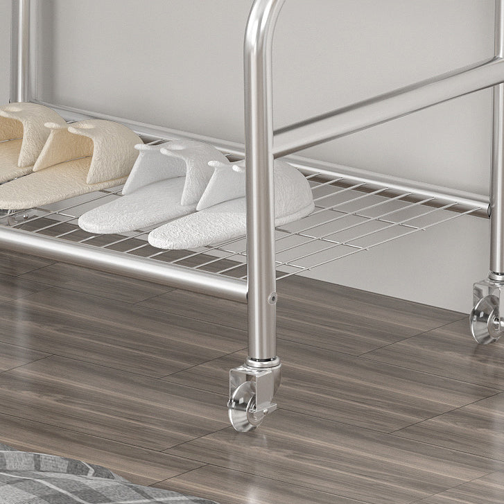 Glam Metallic Coat Hanger Free Standing Movable Coat Rack for Bedroom