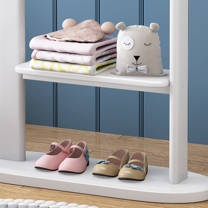 Stable Coat Rack Solid Rubberwood Free Standing Hooks Design Coat Rack