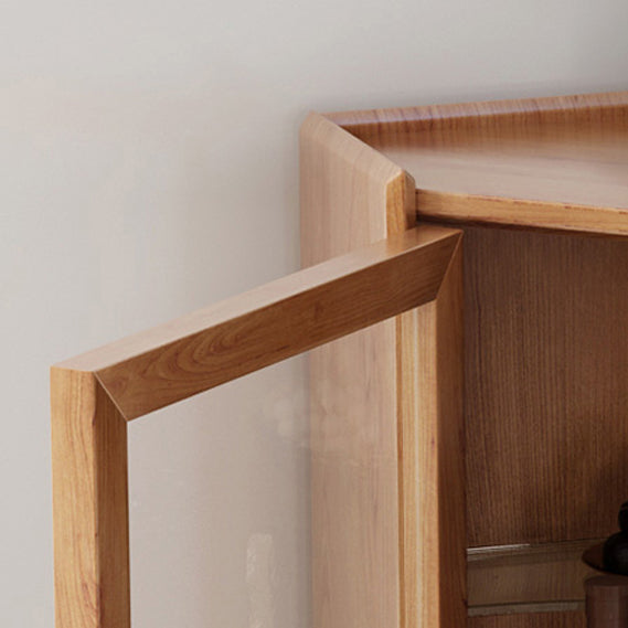 Pine Solid Wood Buffet Server 55.1"H Modern Dining Server for Kitchen