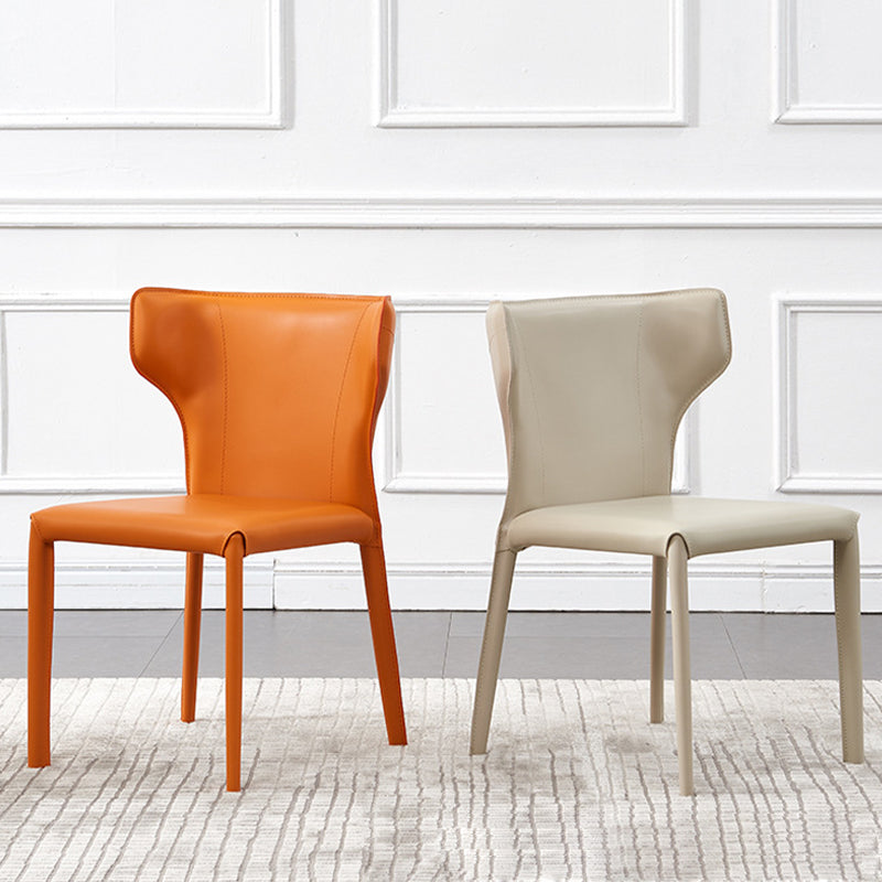 Contemporary Dining Side Chair Faux Leather Dining Chairs for Home