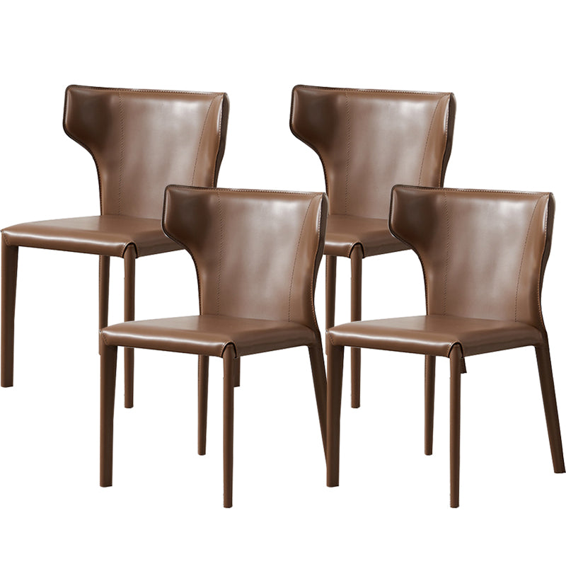 Contemporary Dining Side Chair Faux Leather Dining Chairs for Home