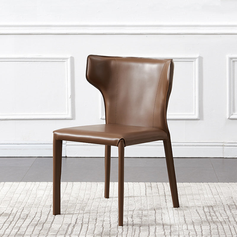 Contemporary Dining Side Chair Faux Leather Dining Chairs for Home