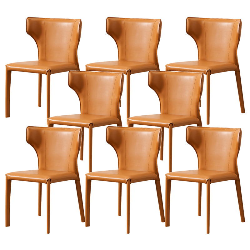 Contemporary Dining Side Chair Faux Leather Dining Chairs for Home