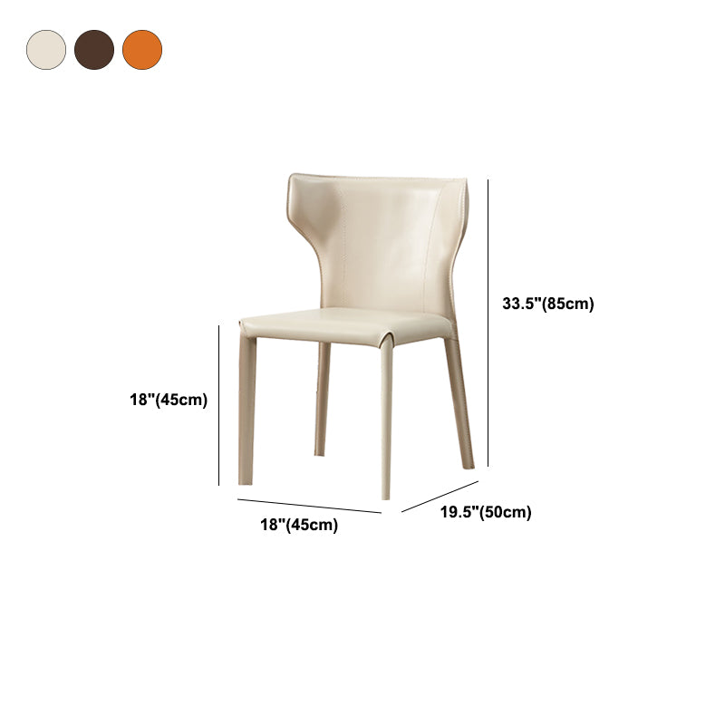 Contemporary Dining Side Chair Faux Leather Dining Chairs for Home