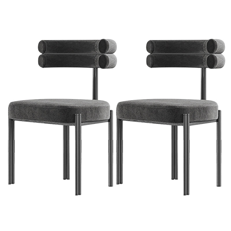 Contemporary Armless Dining Chairs Upholstered Dining Chairs