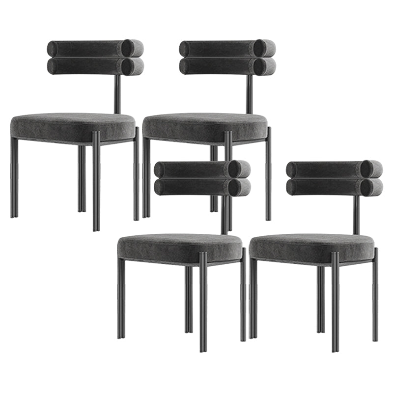 Contemporary Armless Dining Chairs Upholstered Dining Chairs