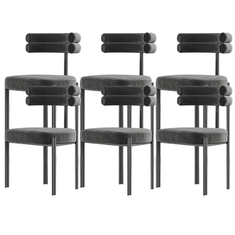 Contemporary Armless Dining Chairs Upholstered Dining Chairs