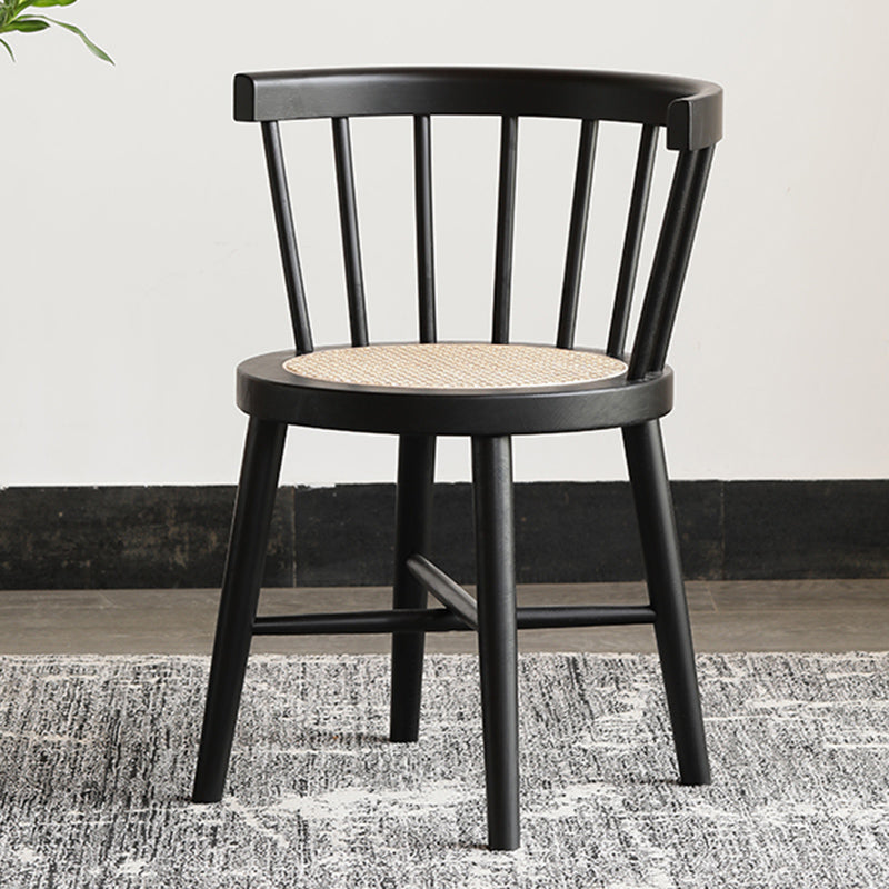 Modern Style Dining Chair Solid Wood Slat Back Side Chair for Home